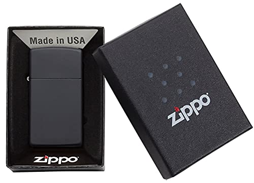 Zippo Slim Black Matte Pocket Lighter - Image 6