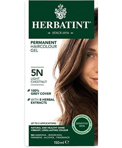 Herbatint Permanent Haircolor Gel, 5N Light Chestnut (5N) 4.56 Fl Oz
