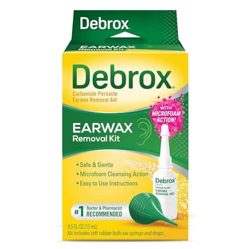 Debrox Ear Wax Removal Kit - Includes Bulb Syringe and 0.5 Fl Oz Removal Drops for Cleanin