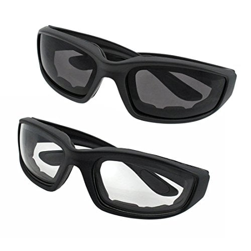 grinderPUNCH Motorcycle Riding Glasses - 2 Pair Smoke & Clear Biker Foam Pad - Image 4