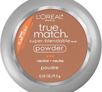 L’Oreal Paris True Match Super-Blendable Powder, Cappuccino, 0.33 oz.