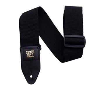Ernie Ball Polypro Guitar Strap, Black (P04037)