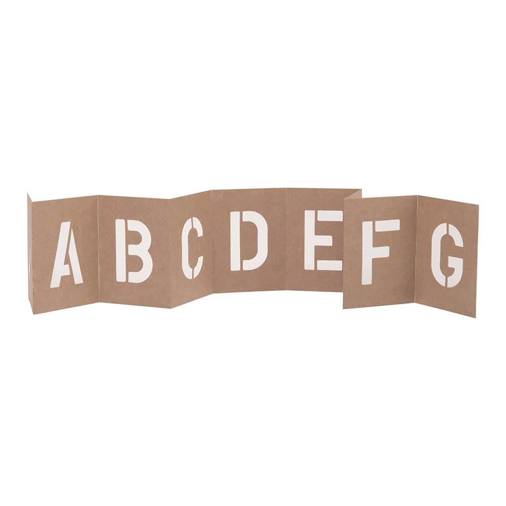 Hy-Ko ST-2 Number & Letter STENCILS, 2 INCH, TAN - Image 3