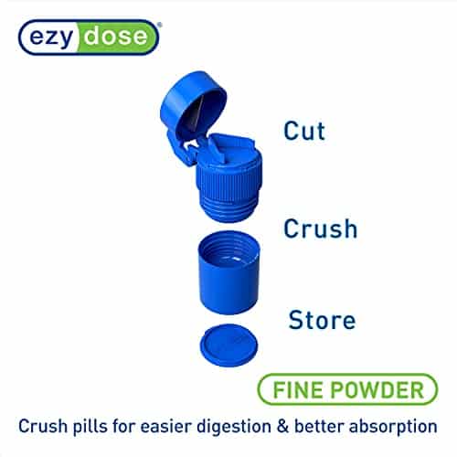 EZY DOSE 3 Compartment Pill Crusher, Cutter and Grinder, Daily Usage, Safely Cut Pills, Vi - Image 4