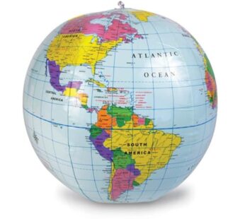 Learning Resources Inflatable 12 inch Globe – Ages 6+ Earth Globe, Geography for Kids