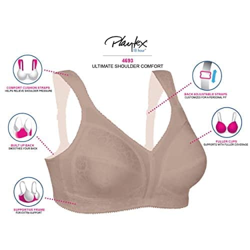Playtex Women's 18 Hour Ultimate Shoulder Comfort Wireless Bra US4693 - Image 5
