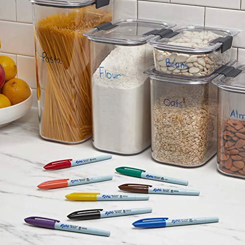 EXPO Vis-a-Vis Wet Erase Markers, Fine Point, Blue, 12 Count - Image 8