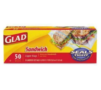 Glad Zipper Bags, Sandwich 50 bags