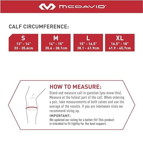 McDavid Calf Compression Sleeve, Light Support for Left or Right Leg, Helps Provide Relief - Image 3