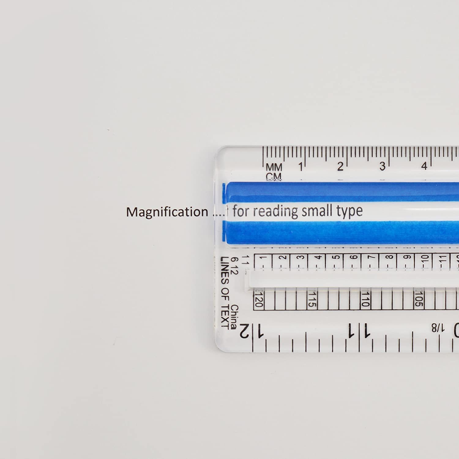 Westcott Data Processing Magnifying Ruler, 12-Inches, Clear (14125) - Image 2