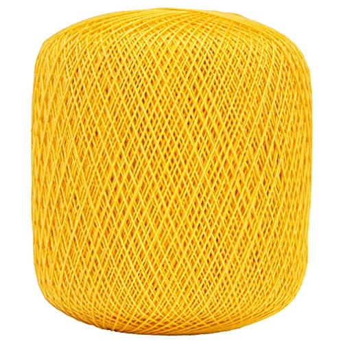 Coats Crochet Classic Crochet Thread, 1 Pack, Golden Yellow, 2 Ounce - Image 2
