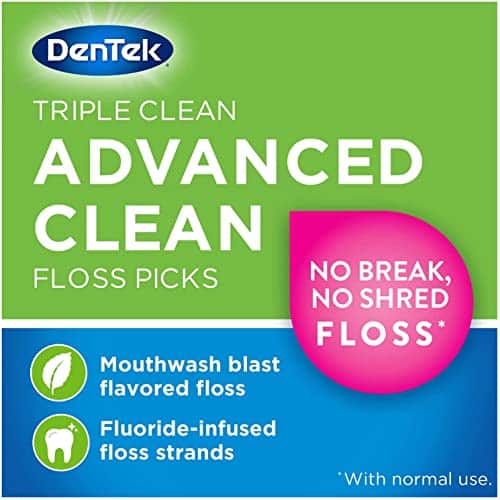 DenTek Extra Strong Triple Clean Floss Picks, Mouthwash Blast 90 ea - Image 2