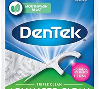 DenTek Extra Strong Triple Clean Floss Picks, Mouthwash Blast 90 ea