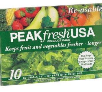 Peak Fresh Re-Usable Produce Bags, Set of 10