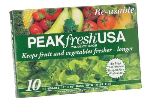 Peak Fresh Re-Usable Produce Bags, Set of 10