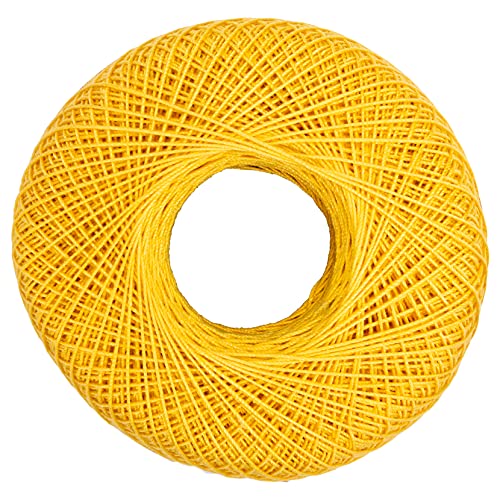 Coats Crochet Classic Crochet Thread, 1 Pack, Golden Yellow, 2 Ounce - Image 3
