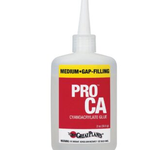 Great Planes Pro CA Adhesive Glue, CA+ Medium (2 Ounces)