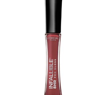 L?Oreal Paris Makeup Infallible 8 Hour Hydrating Lip Gloss, Sangria, 0.21 Fl Oz