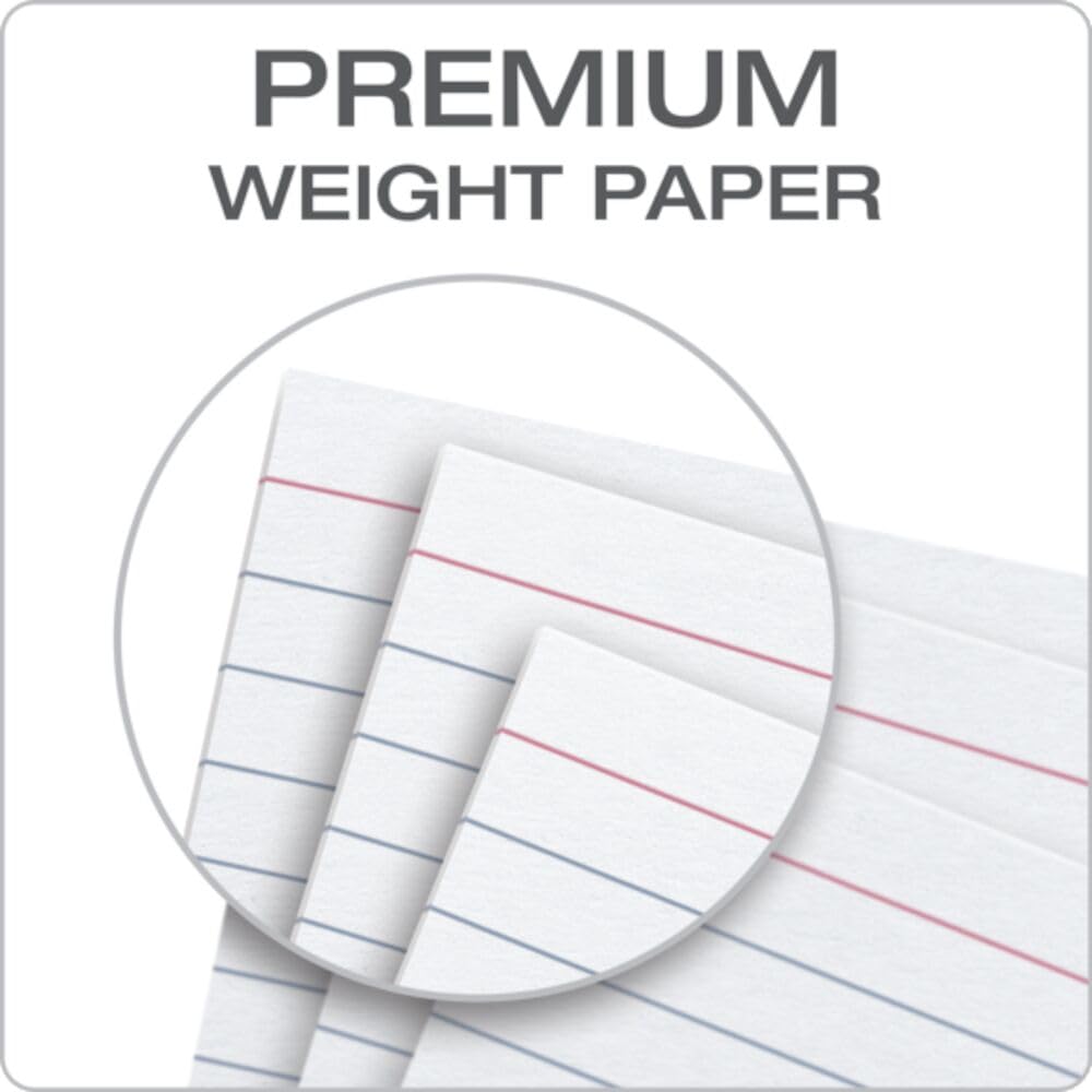Oxford Ruled Index Cards, 3" x 5", White, 100-Pack (31) - Image 2