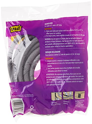 M-D Building Products 71480 1/2-Inch by 20-Feet Backer Rod, Gray - Image 4