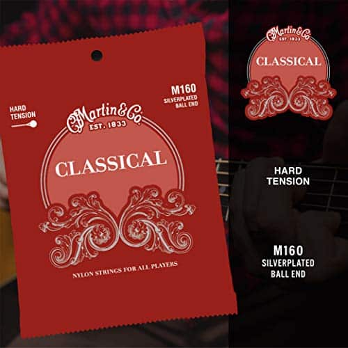 Martin M160 Silverplated Ball End Classical Guitar Strings, High Tension - Image 3
