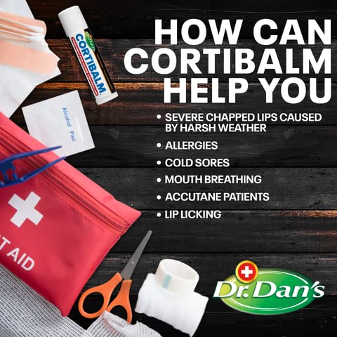 Dr. Dan's Cortibalm - 1 Pack - for Dry Cracked Lips - Healing Lip Balm for Severely Chappe - Image 4