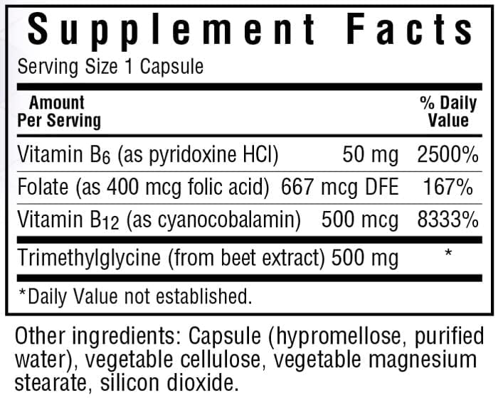 BlueBonnet Homocysteine Formula Supplement, 60 Count - Image 3