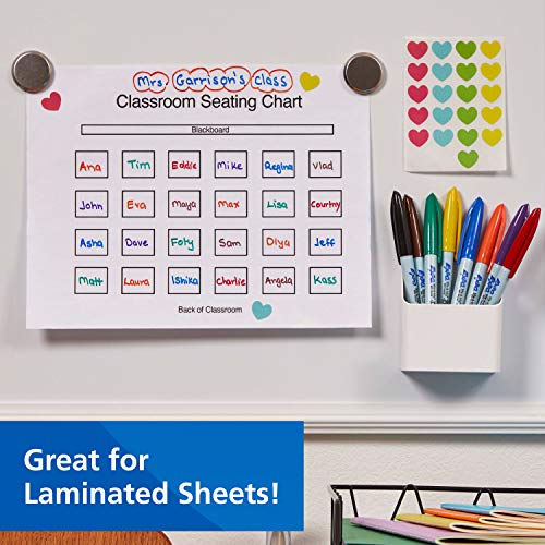EXPO Vis-a-Vis Wet Erase Markers, Fine Point, Blue, 12 Count - Image 6