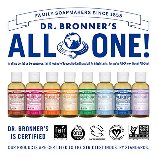Dr. Bronner's - Pure-Castile Liquid Soap (Lavender, 2 ounce) - Made with Organic Oils, 18- - Image 6