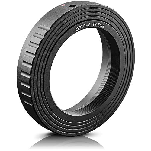 Opteka T-Mount (T2) Adapter Compatible with Canon EF EOS 80D, 77D, 70D, 60D, 60Da, 50D, 7D