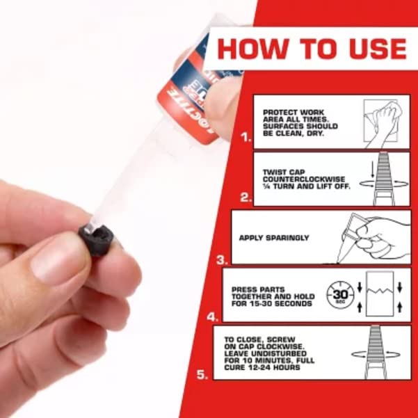5 gm Loctite 230992 Super Glue Longneck Bottle - Image 2