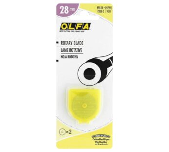 OLFA 28mm Rotary Cutter Replacement Blades, 2 Blades (RB28-2) – Tungsten Steel Circular Ro