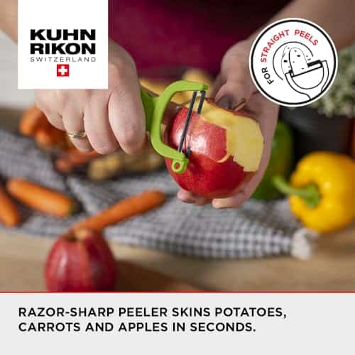 Kuhn Rikon Original Swiss Peeler 3-Pack Red/Green/Yellow - Image 2