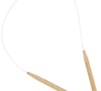 Clover 8 Takumi Circular 16″ Size Bamboo Knitting Needle, Brown, Clear
