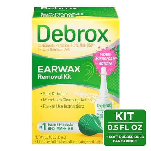 Debrox Ear Wax Removal Kit - Includes Bulb Syringe and 0.5 Fl Oz Removal Drops for Cleanin - Image 2