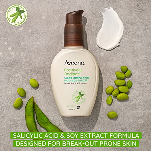 Aveeno, Facial Moisturizers Clear Complexion Daily Moisturizer Pump,4 fl oz - Image 3