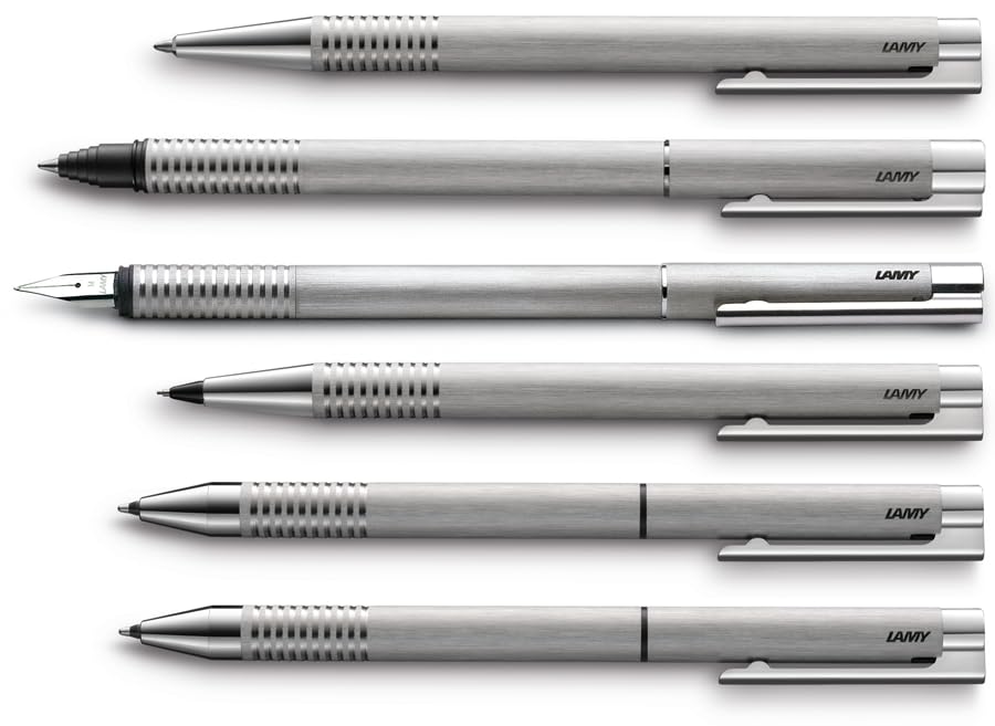Lamy logo brushed - Ballpoint Pen in an elegant & robust stainless steel case - line width - Image 6
