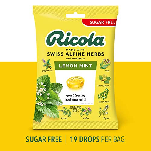 Cough Drops - Lemon Mint Sugar Free Ricola 19 Lozenge - Image 7