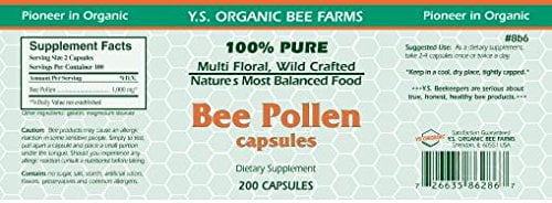 YS BEE FARMS Bee Pollen 550 MG, 200 CT - Image 3