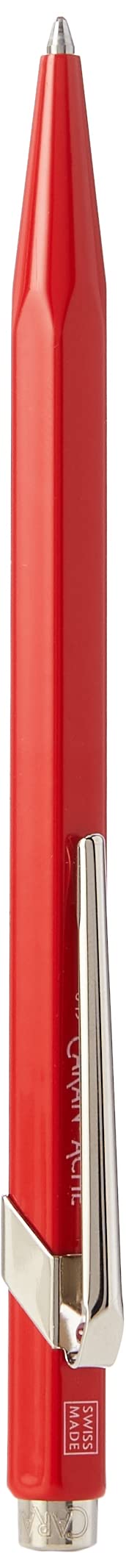 CREATIVE ART MATERIALS Caran D'ache Ballpoint Pen, Metal Red (849.070) - Image 2
