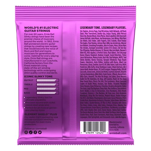 Ernie Ball 7-String Power Slinky Nickel Wound Electric Guitar Strings, 11-58 Gauge (P02620 - Image 2