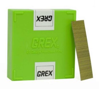 Grex P6/25L 1 In. 23 Ga. Headless pins, Galvanized, 10M/Bx