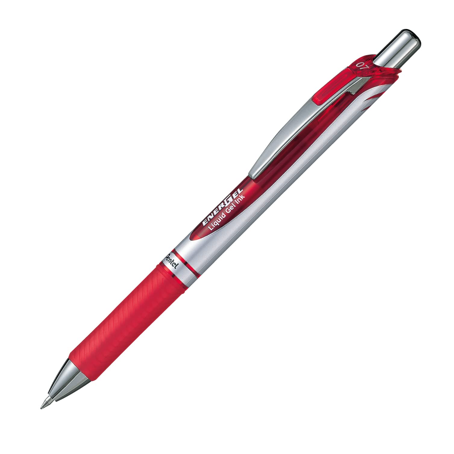 Pentel 0.7mm Fine Point Energel-Xm Refilable Retractable Gel Roller with Metallic Looking