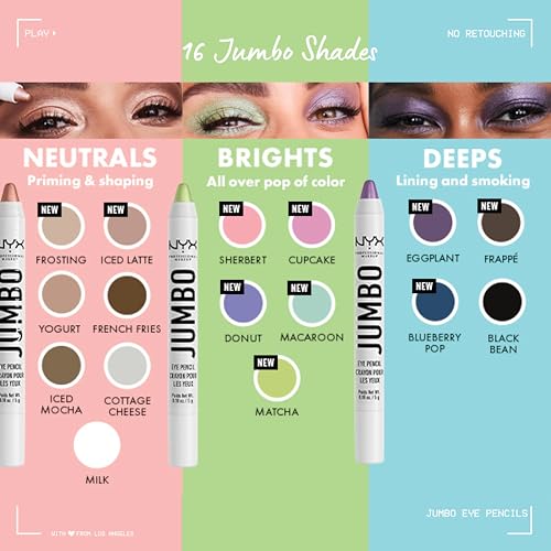 NYX PROFESSIONAL MAKEUP Jumbo Eye Pencil, Blendable Eyeshadow Stick & Eyeliner Pencil - Bl - Image 7
