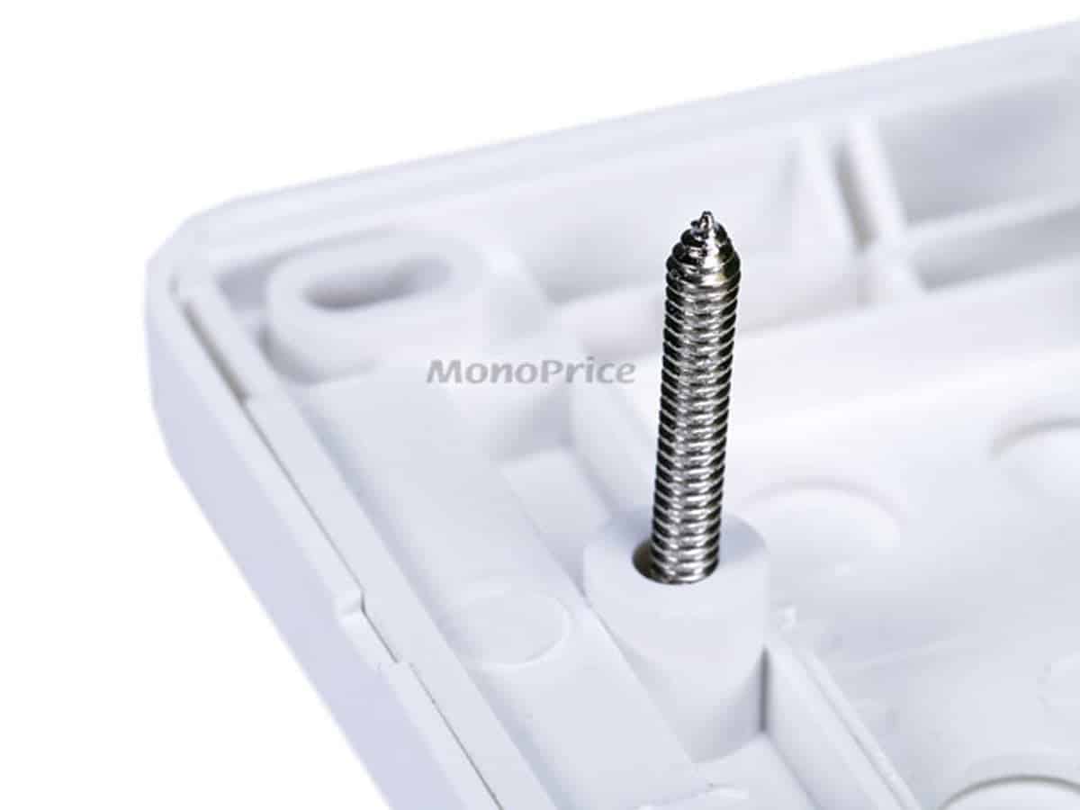 Monoprice High Quality Banana Binding Post Two-Piece Inset Wall Plate for 2 Speakers - Cou - Image 4