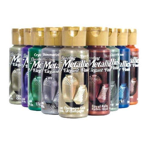 DecoArt Dazzling Metallics 2-Ounce Splendid Gold Acrylic Paint - Image 3