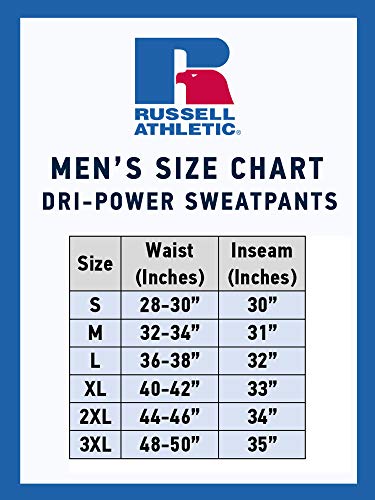 Russell Athletic Men's Dri-Power Open Bottom Sweatpants with Pockets, Black, X-Large - Image 3
