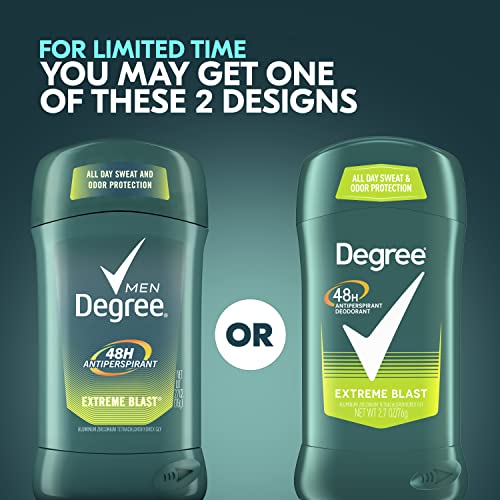 Degree Men Original Protection Antiperspirant Deodorant Extreme Blast Twin Pack 48-Hour Sw - Image 4