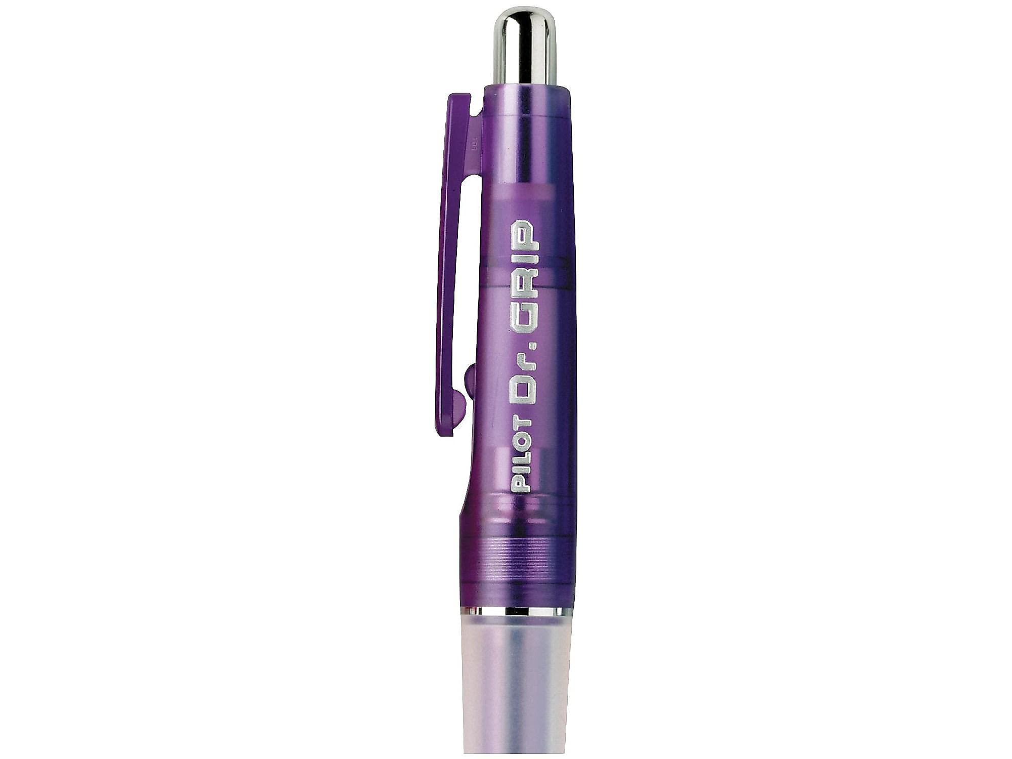PILOT Dr. Grip Refillable & Retractable Gel Ink Rolling Ball Pen, Fine Point, Purple Barre - Image 3
