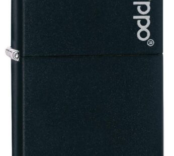 Zippo Logo Black Matte Pocket Lighter